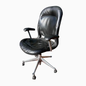 Poltrona da scrivania in pelle di Herman Miller