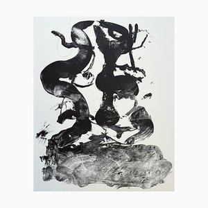 Emil Schumacher, Composition, 1966, Original Lithograph