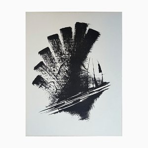 Hans Jänisch, Composition, 1966, Original Lithograph