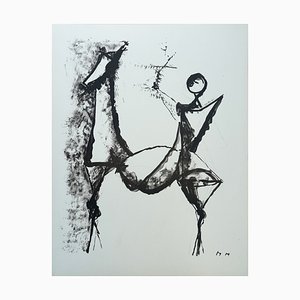 Marino Marini, Composición, 1966, Litografía original