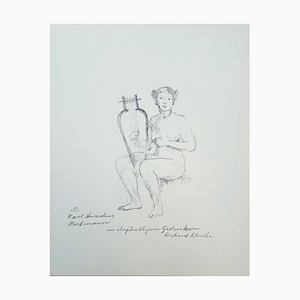 Richard Scheibe, Composition, 1966, Original Lithograph