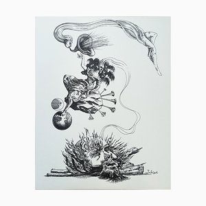Fabius Von Gugel, Composition, 1966, Original Lithograph