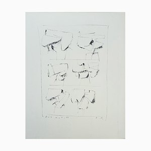 Fritz König, Composition, 1966, Lithographie Originale