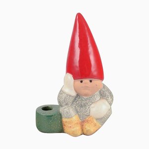 Ceramic Candlestick of Sitting Elf by Lisa Larson for Gustavsberg, Sweden
