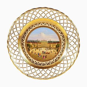 Assiette Impériale Viennoise en Porcelaine, 1818