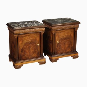 Vintage Italian Bedside Tables, 1960, Set of 2