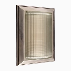 Lámpara de pared o techo francesa Art Déco de Holophane, años 40