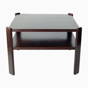 Dark Beech Coffee Table by Hikor Pisek, Former Czechoslovakia, 1980s
