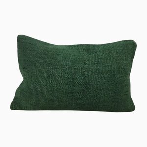 Vintage Hemp Cushion Cover in Green, 1950