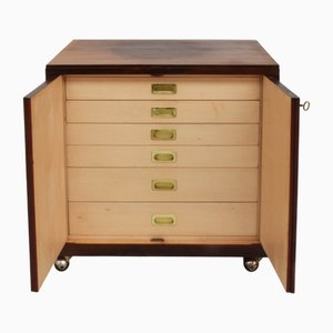 Freistehender italienischer Vintage Schrank aus Palisander mit versteckten Schubladen von Ico Parisi, 1972
