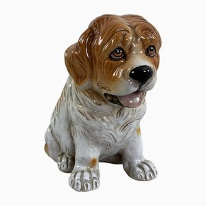 Mid-Century Glazed Ceramic Puppy Dog, Italy, 1960s