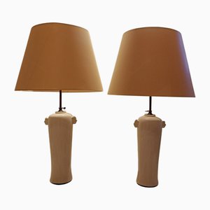 Lampade da tavolo Blanc-De-Chine Vaso, set di 2