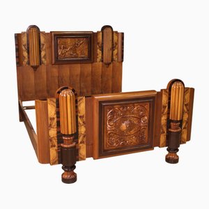 Large Vintage Art Deco Bed, 1930s