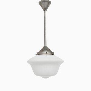 French Bauhaus Minimalist Pendant Light, 1930