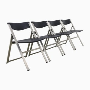 P08 Folding Chair by Justus Kolberg for Tecno, 1990s, Set of 4