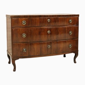 Antique Louis XV Italian Chest of Drawers in Walnut