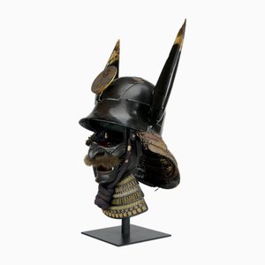 Maschera da samurai Zunari Kabuto del periodo Edo, 1610