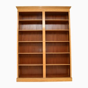 Victorian Birds Eye Maple Open Bookcase, 1950s