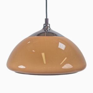 Lampe à Suspension Space Age Dome Vintage en Chrome de Cosack Leuchten, Allemagne, 1970s