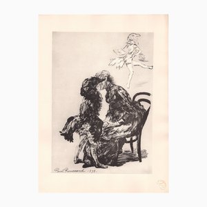 Paul Renouard, Avant Le Ballet, 1898, Original Lithograph