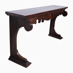 Console en Noyer, Italie Fin 19ème Siècle