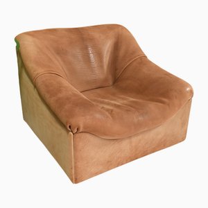 Poltrona Ds46 in pelle di bufalo marrone chiaro di de Sede, Svizzera, 1976