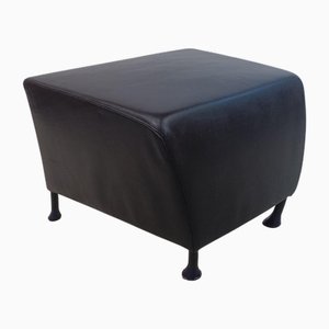 Windy Ottoman in Black Leather by Gijs Papavoine for Montis, 1990s