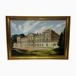 Artista britannico, duca di Bedford's Home Estate: Woburn Abbey nel Bedfordshire, dipinto ad olio