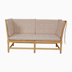Spoke-Back Sofa in Cotil Fabric by Børge Mogensen, 1990s