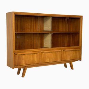 Braunes deutsches Mid-Century Highboard