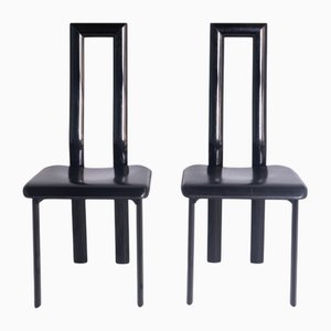 Set of Italian Modern Regia Chairs by Antonello Mosca for Ycami, 1980s
