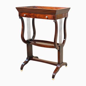 Early 19th Century Mahogany Tricoteuse Occasional Table, 1820s