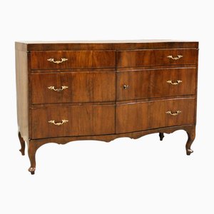 Antique Louis XV Italian Sideboard in Walnut