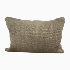 Vintage Brown Hemp Cushion Cover, 1950