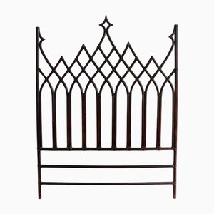 Testiera da letto curva in bambù di Lyda Levi per McGuire, San Francisco, 1970