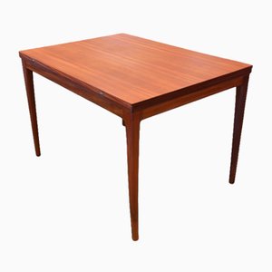 Dänischer Esstisch aus Teak mit Klappplatte, 1960er