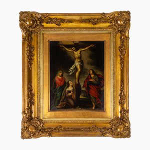 Italian Artist, Crucifixion of Christ, 17th Century, Oil on Panel