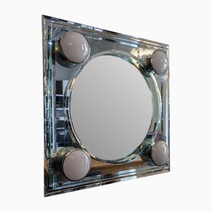 Mid-Century Italian Modern Mirror by Antonio Lupi, 1970s