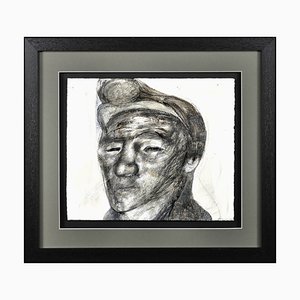Jack Crabtree, Welsh Coal Miner, Mixed Media, 1970s, Framed