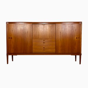 Vintage Danish Teak High Sideboard by H. W. Klein for Bramin, 1960s