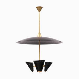 Lampe à Suspension en Laiton, Italie, 1960