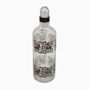 Bouteille en Verre Bicchielli et Argent 925 de Bicchielli, 1960s