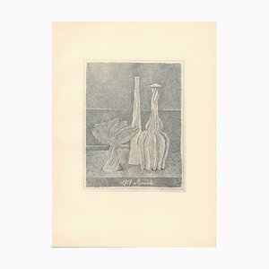 Giorgio Morandi, Still Life with Composter, Long Bottle and Fluted Bottle, 1928-1957, Lithograph