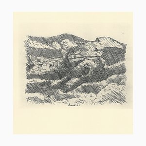 Giorgio Morandi, Grizzana Mountains, 1929-1957, Lithograph