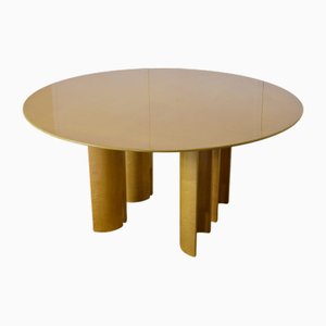 Runder Tisch aus Ahorn von Giovanni Offredi für Saporiti Italia, 1980er