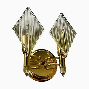 Italian Hollywood Regency Wall Sconce attributed to Zeroquattro, 1970s