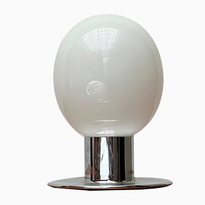 Lámpara de mesa Bulb era espacial alemana Mid-Century de Ingo Maurer para M Design, años 70