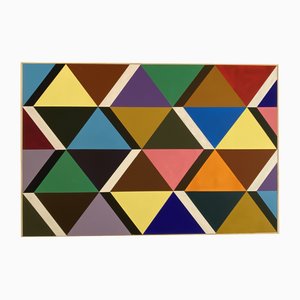 Visentin Gianfranco, Composición abstracta, 1980, óleo sobre lienzo