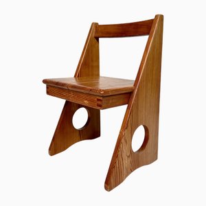 Silla infantil sueca de pino de Gilbert Marklund, años 60