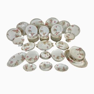 Baltimore Rose Porzellanservice von Haviland Limoges, 1888, 61 Set